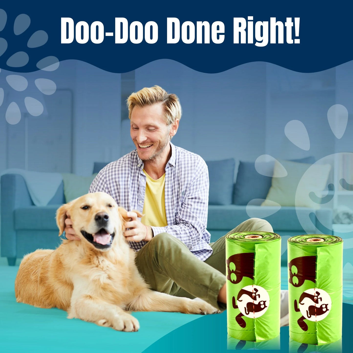 Dog Poop Bags Premium Rolls, 360 Count, Unscented, 41% Plant-Based, Leak-Proof Dog Waste Bags, 8 X 15 Inches