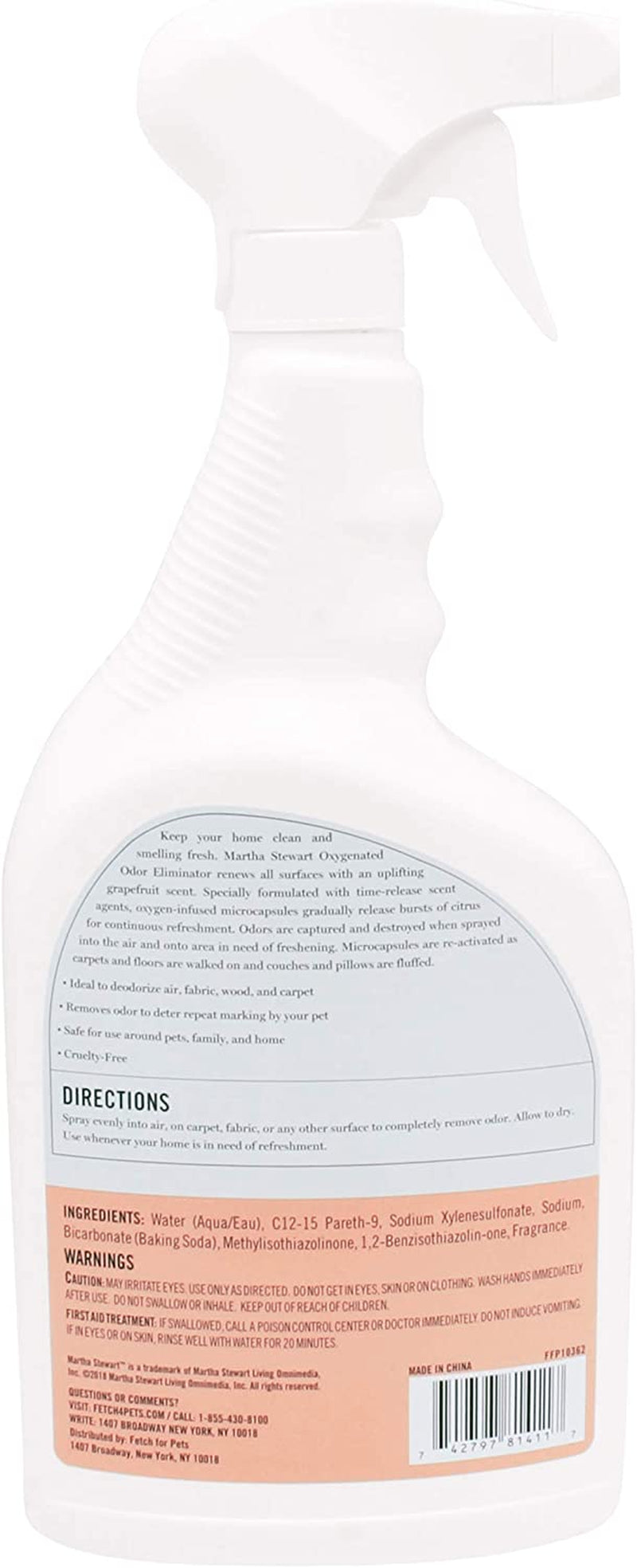 for Pets Oxypowered Timerelease Odor Eliminator Effective Carpet Odor Neutralizer and Pet Stain Deodorizer, Fresh Citrus Grapefruit Scent, 32 Ounces (Pack of 2)(64 Oz Total)
