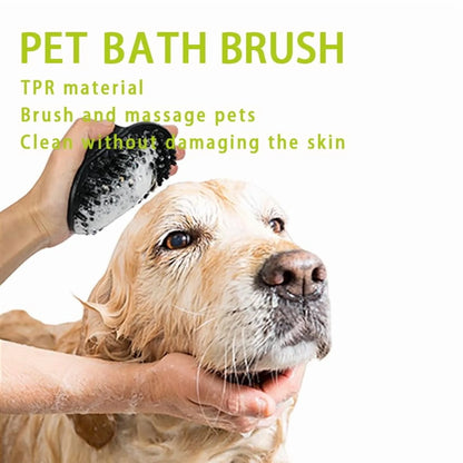 3PCS Dog Grooming Kit - Deshedding Brush, Slicker Brush, Bath Brush and Comb for Pet Supplies (Green Black)